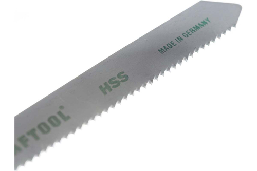 Пилки KRAFTOOL для эл/лобзика, HSS, по металлу, 1.5-2 мм, EU-хвост., шаг 1.2 мм, 50 мм, 5 шт 159551-1.2-S5