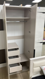 Шкаф 2-х створ. с 3-мя ящиками Ольга-6 кашемир