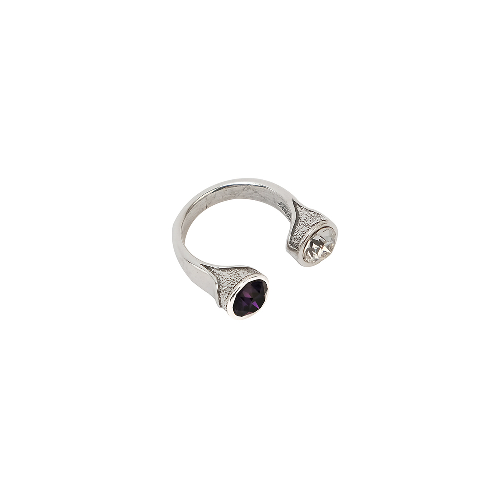 "Неразлучники" кольцо в серебряном покрытии из коллекции "Kaleidoscope" от Jenavi