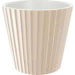 Горшок для цветов InGreen Sand D320мм, 15,8л c дренажной вставкой, на колесиках молочный