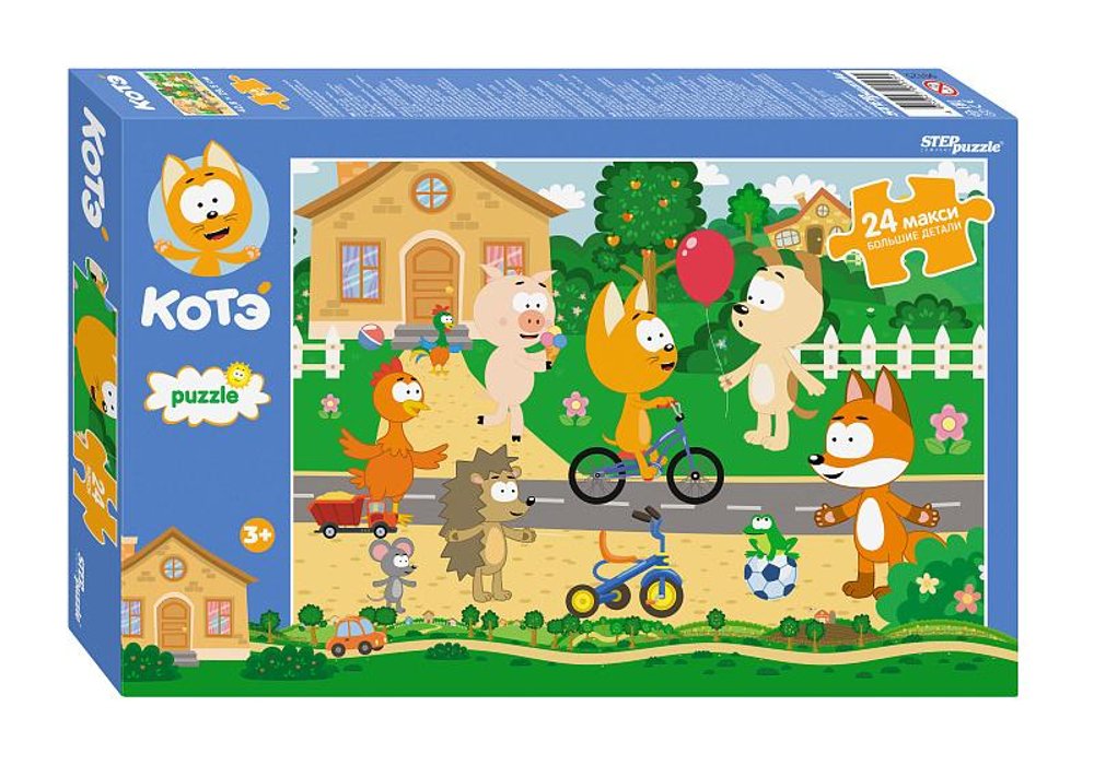 Макси-пазл 24эл. "Котэ" (Биг Папа) (С/м) (Степ пазл)