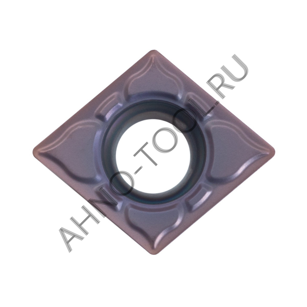 Пластина твердосплавная ISO CCMT09T308-MFA APM20B AHNO по жаропроч. и нерж.стали, получистовая