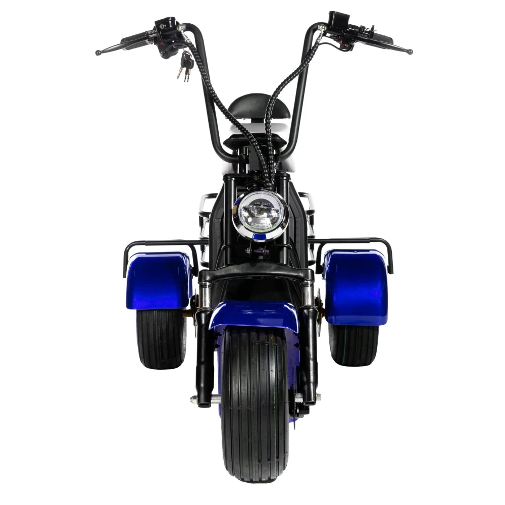 ЭЛЕКТРОСКУТЕР CITYCOCO GT X5 TRIKE 1500W 15AH 48V Синий