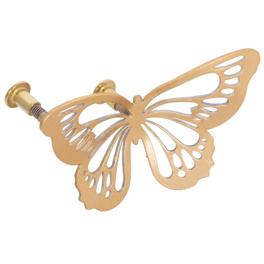 Ручка мебельная Бабочки 130 Айвори