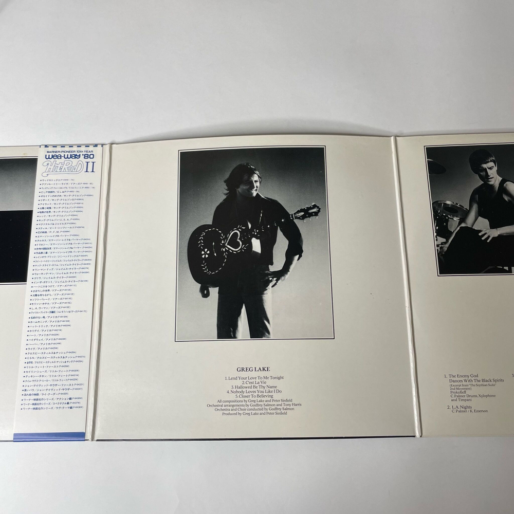 Винтажная виниловая пластинка LP Emerson Lake and Palmer Works (Japan 1980) (Obi) Lend Your Love To Me Tonight