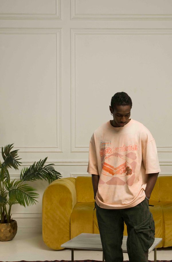 Футболка Shark Sandwich Exclusive персиковая - фото 3