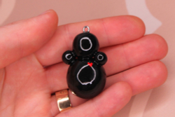 Подвеска неваляшка полимерная глина 35х22 мм