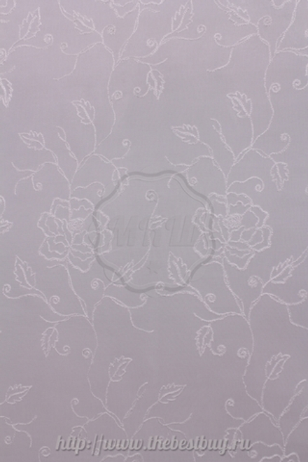 Тюль  с рисунком: Кива (S214-2) - (300х280)х2 см. - белый