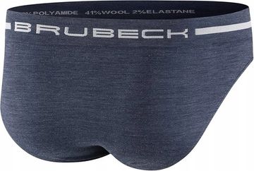 Мужские трусы слипы BRUBECK Comfort Wool BE10050 джинс