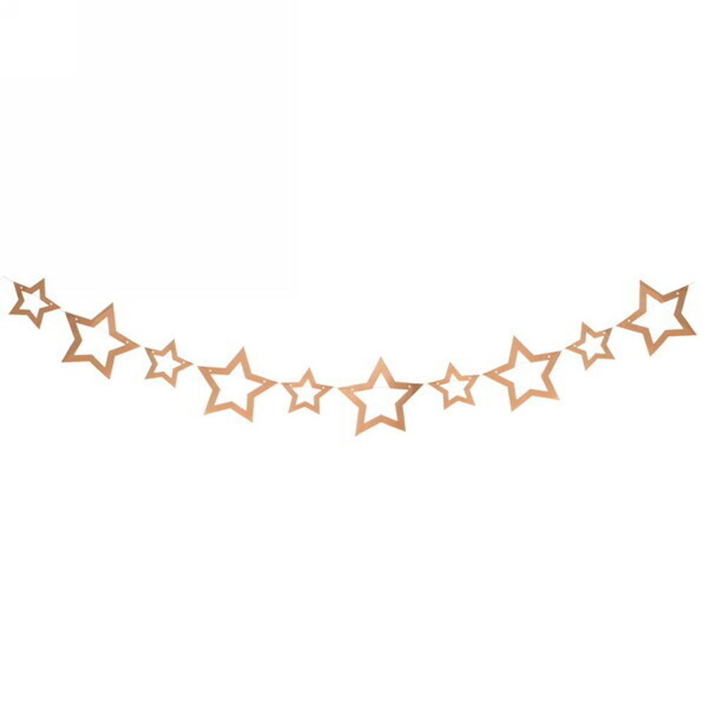 Растяжка «Сияние звёзд» 2,5м 19 см Глянец , (10 штук), шампань