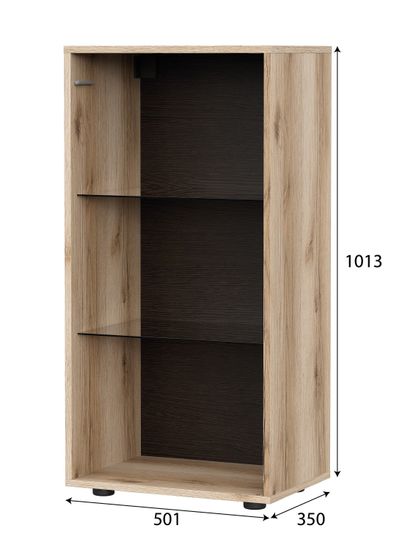 Тумба со стеклом БЕРГЕН серия 2