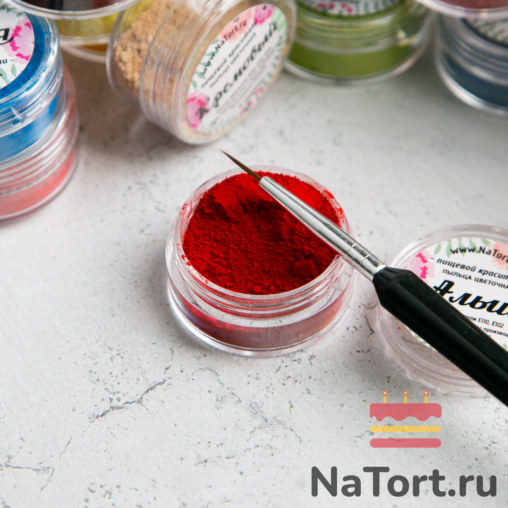 Краситель пыльца цветочная «Алый» 4 гр