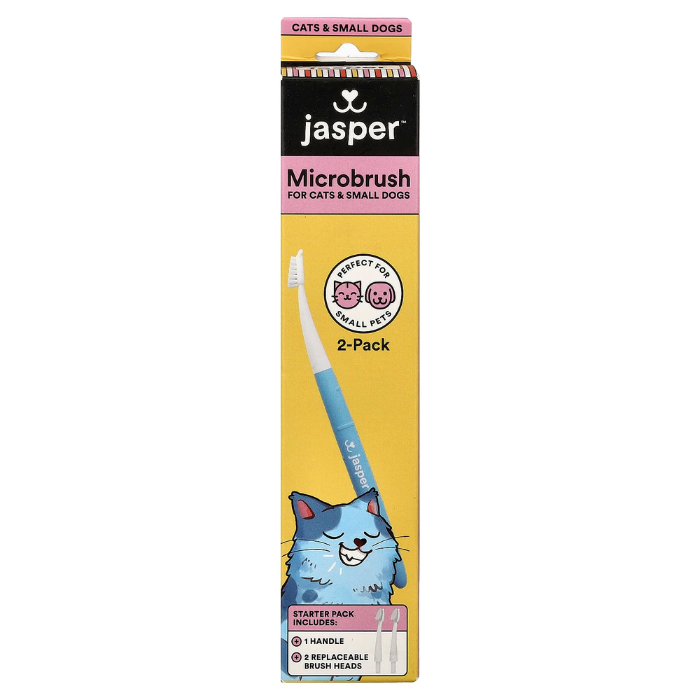 Jasper, набор Microbrush, для кошек и маленьких собак, набор из 3 предметов