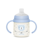 Бутылочка с ручками Suavinex Night Wild 150 мл голубая, 6 мес+