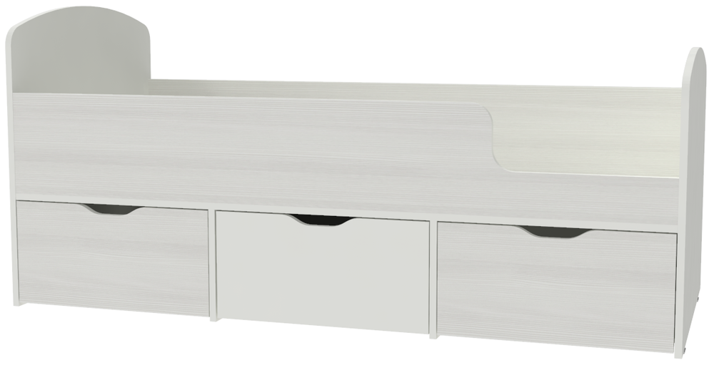 Кровать КарИВи Малыш Мини Белый  Белое Дерево