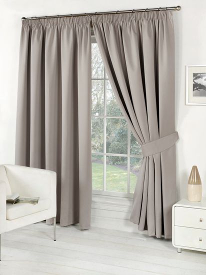 Длинные шторы, Classic Blackout (Biege) Однотонный блэкаут