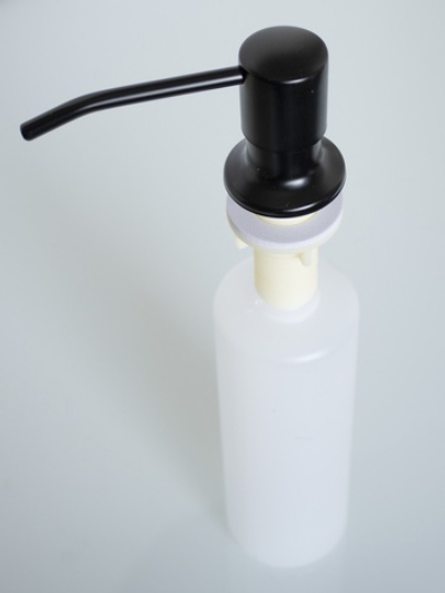 Дозатор врезная для мойки 300мл (ЧЕРНЫЙ)  HANSEN  (100/1шт)