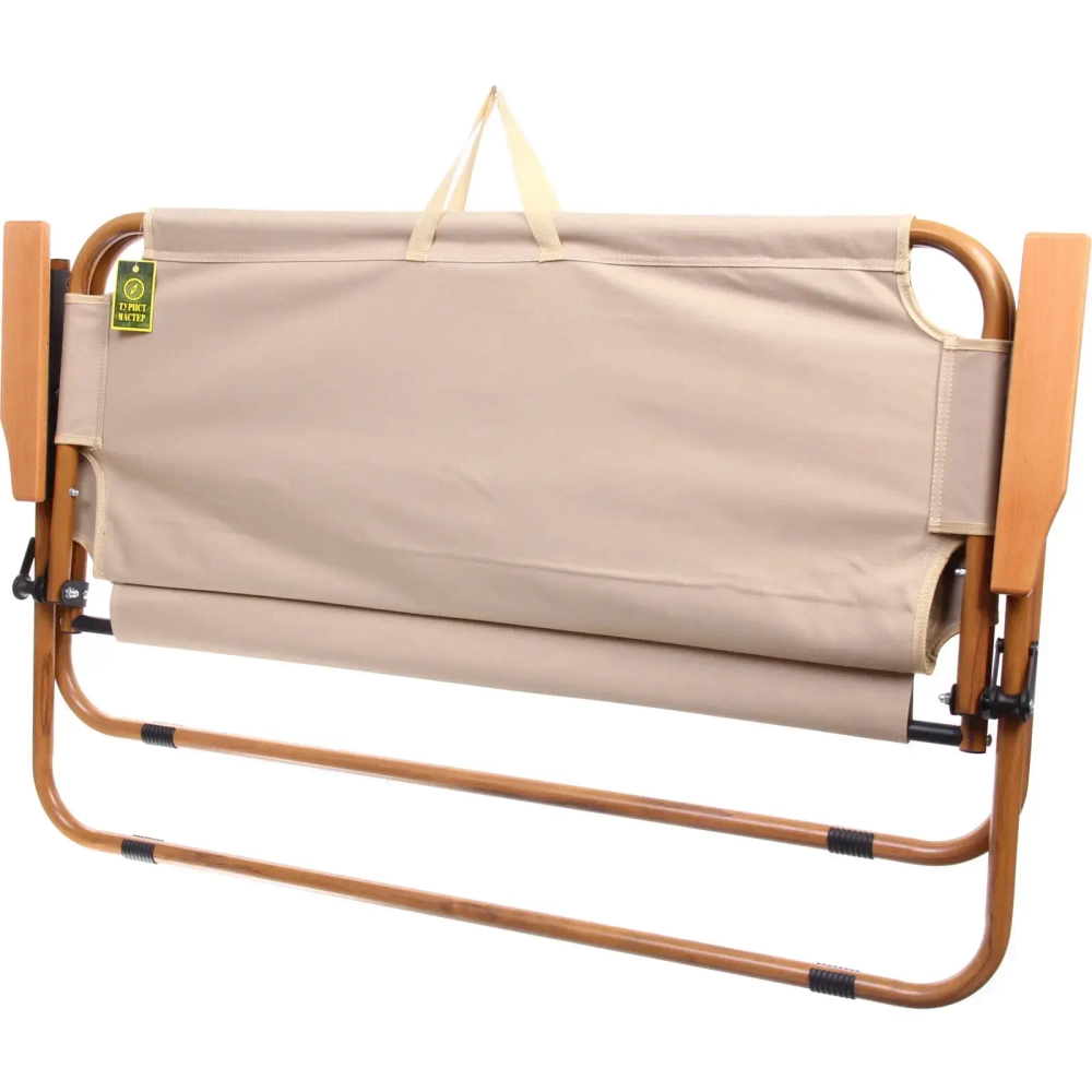 Кресло складное 2-местное с подлокотниками до 160 кг, 113*46*75 см, цвет: бежевый, каркас алюминий, ТуристМастер