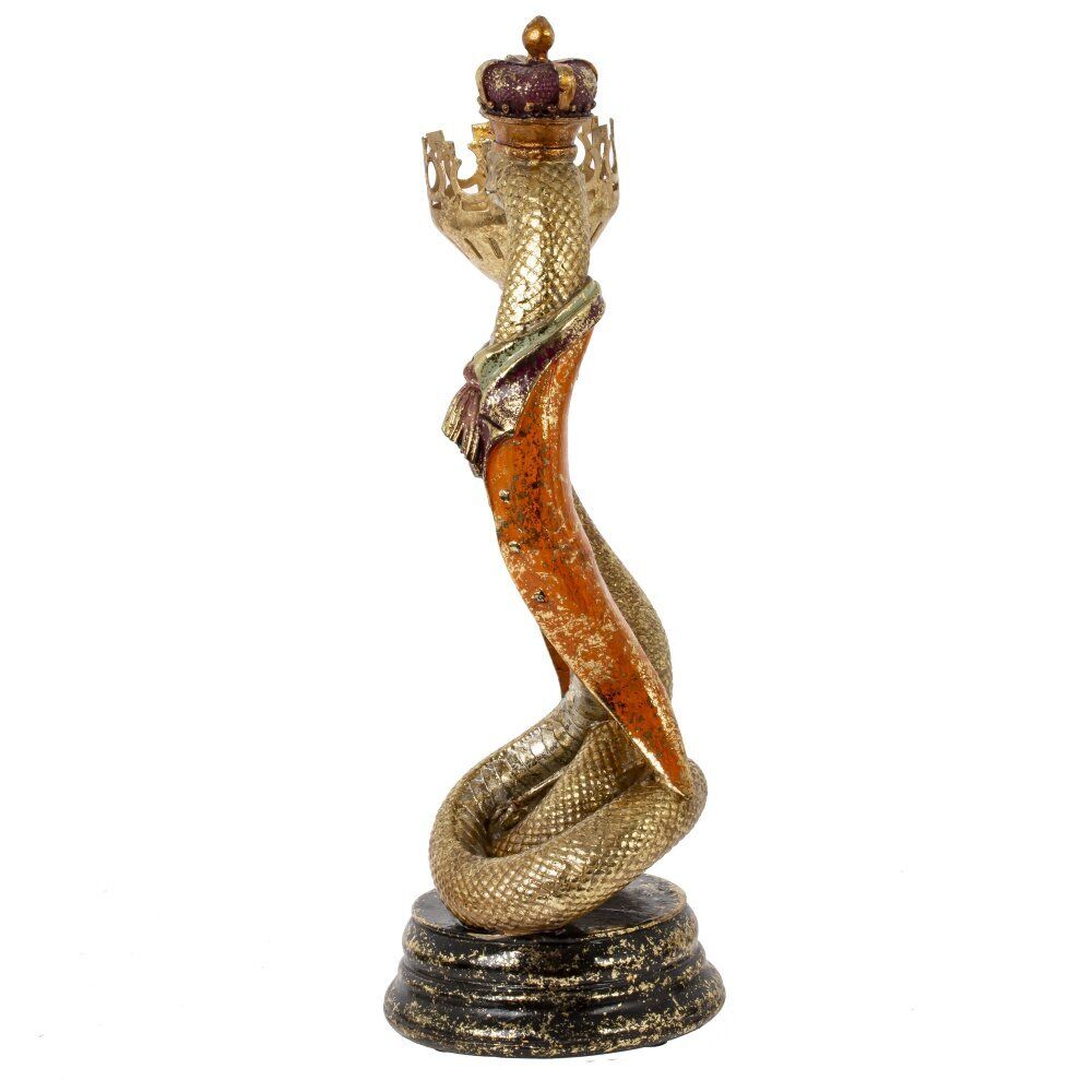 GAEM Подсвечник "Змея", D свечи 5 см, L13 W10,5 H30 см