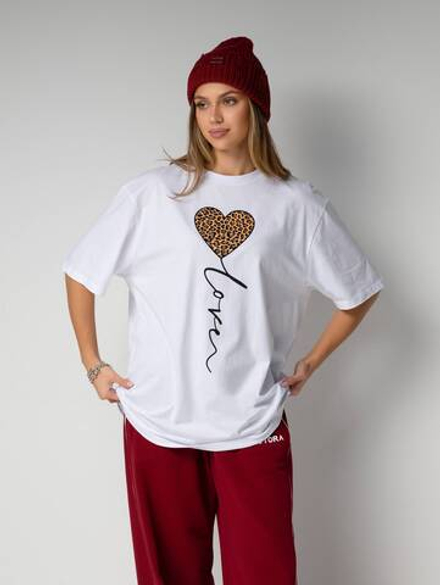 Футболка оверсайз с принтом длинная17