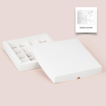 Коробка для 16 конфет с тиснением