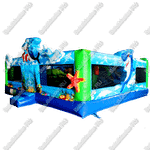 Коммерческий надувной батут "Морская звезда"