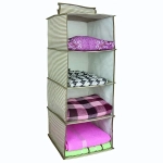 Органайзер для хранения подвесной «Line» 4 полки, цвет темно-бежевый, 29*24*64см