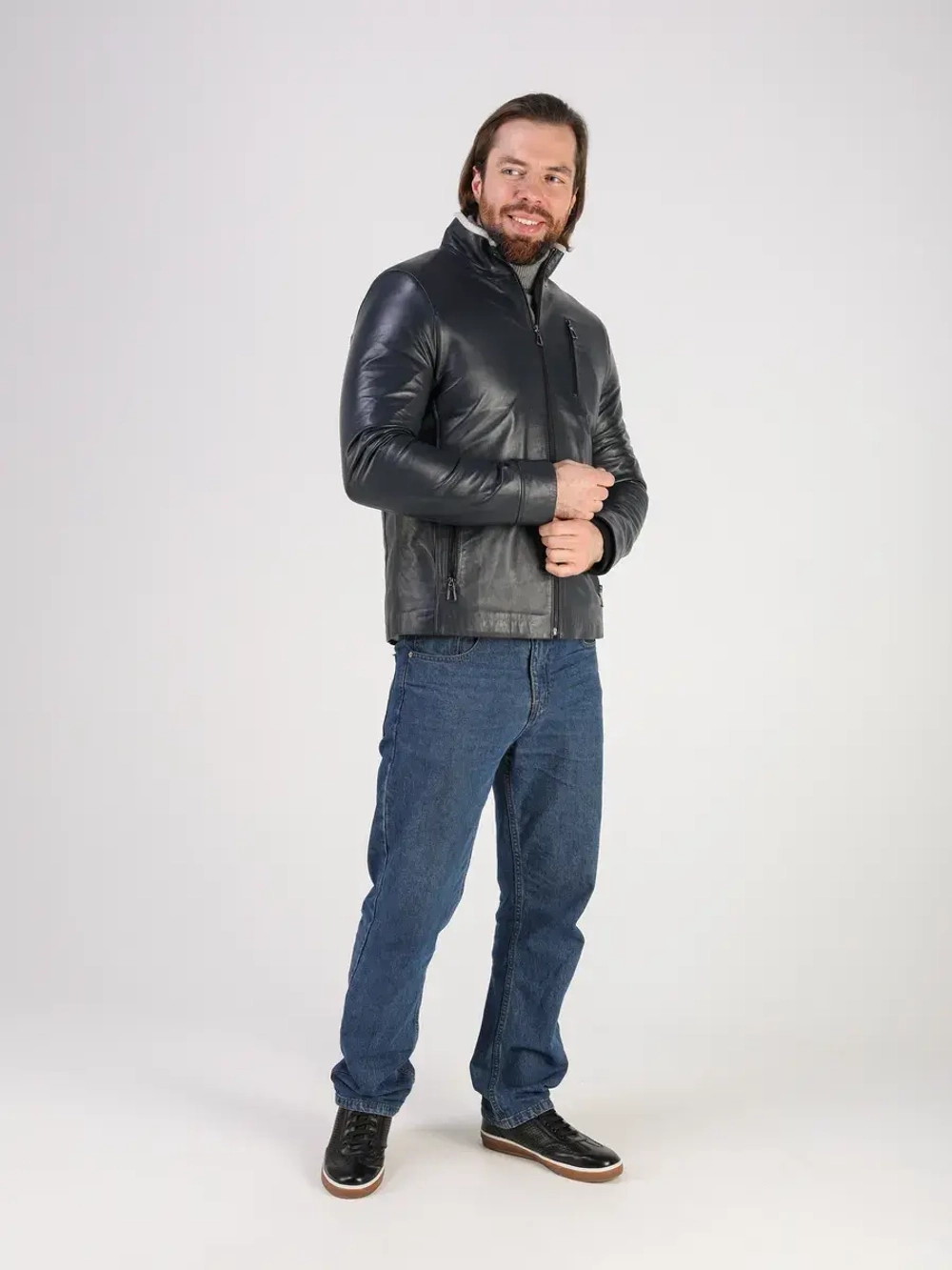 Дубленка зимняя куртка натуральная кожаная