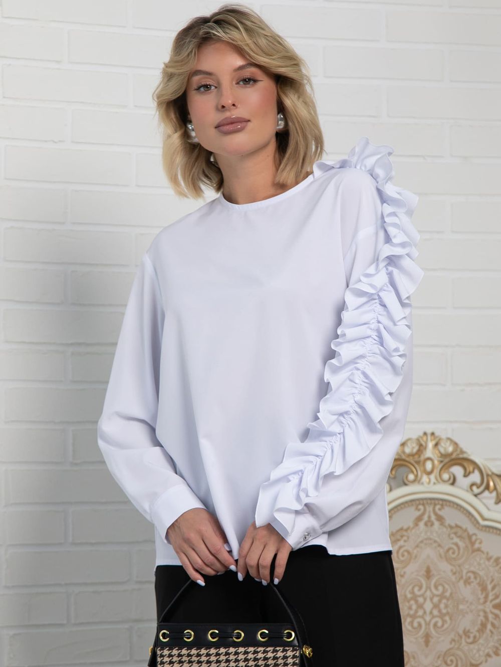 Блуза Джем (белый) Б16173-16М LT Collection