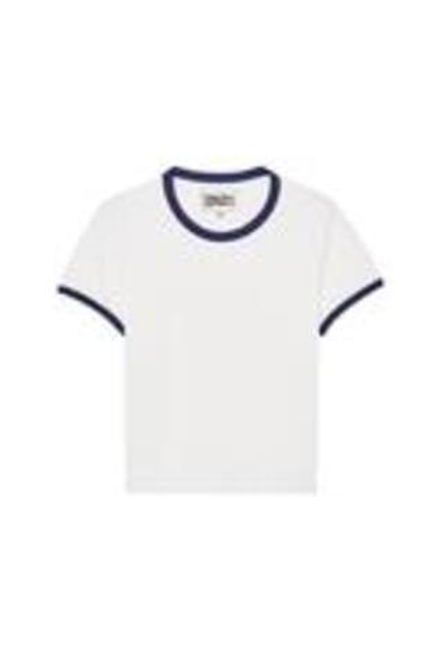 ZARA X BENITO ANTONIO ФУТБОЛКА УКОРОЧЕННОГО КРОЯ С КОРОТКИМИ РУКАВАМИ, ЖЕЛТОВАТО-БЕЛЫЙ