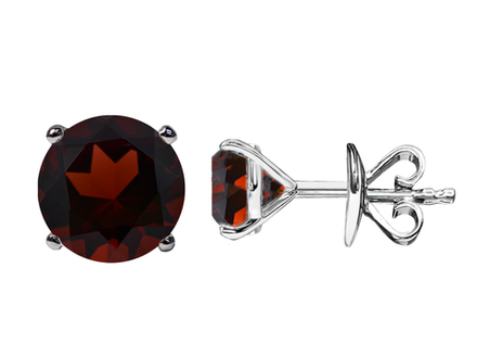 Пусеты с гранатами