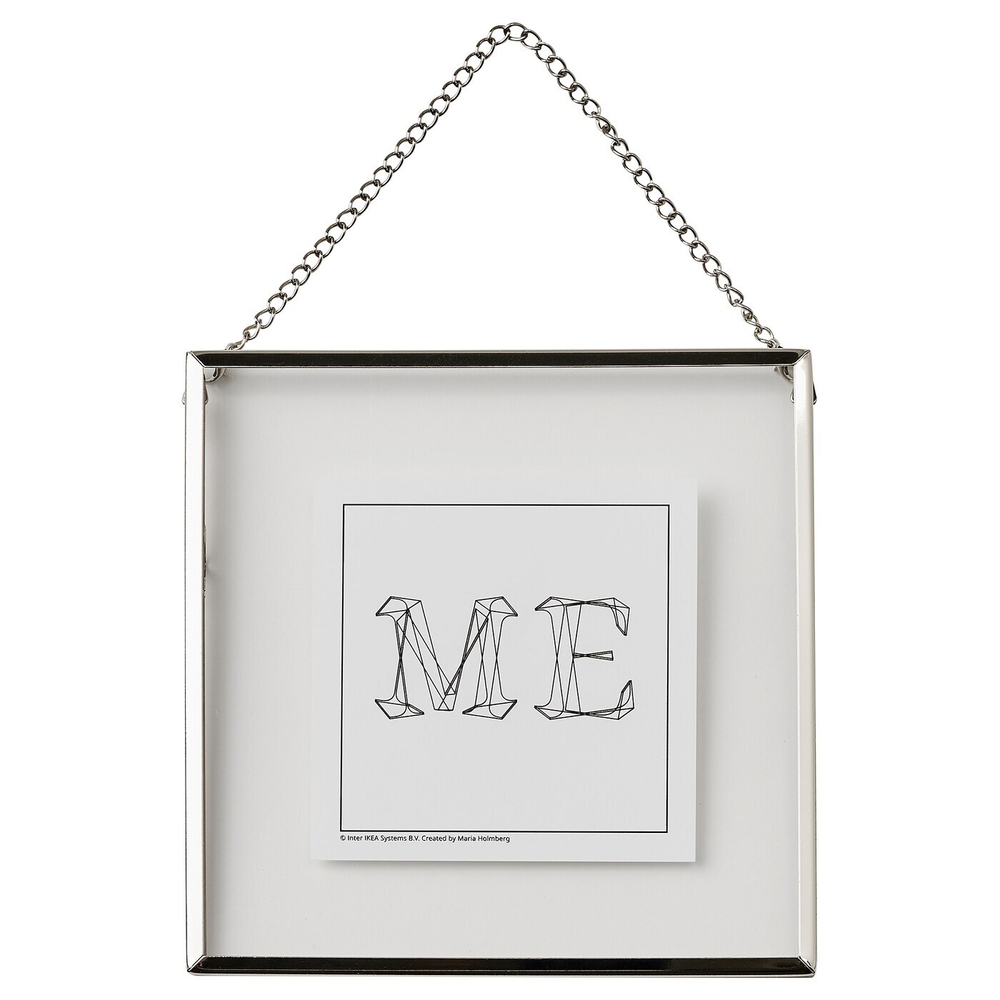 IKEA LERBODA  (ИКЕА ЛЕРБОДА)  -  Рамка, серебро, 16x16 см