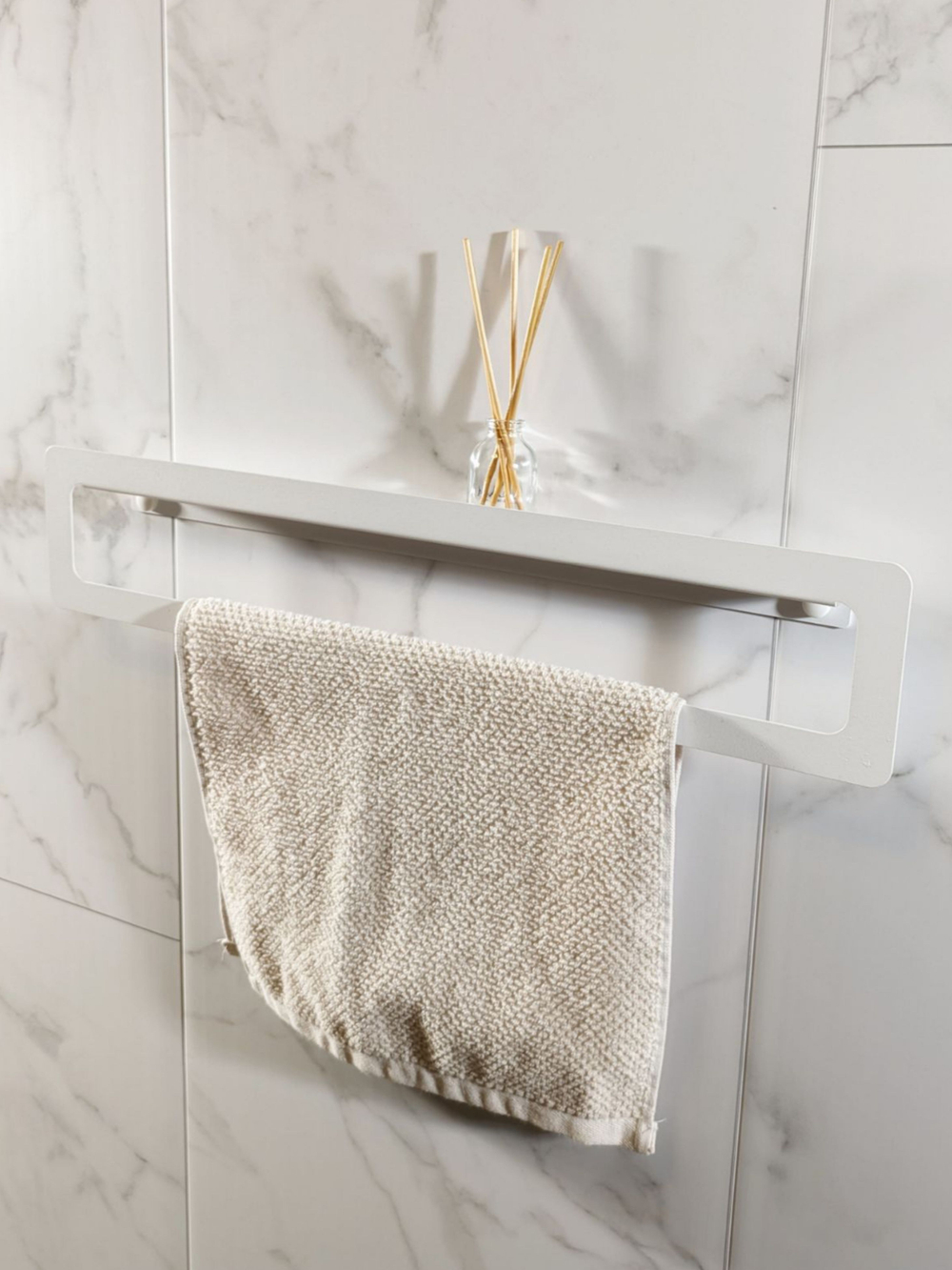 Держатель для полотенец MetaDec Qadrate 50см белый