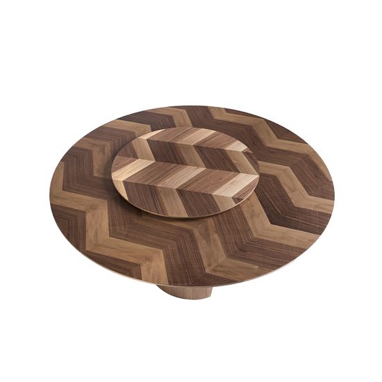 Круглый обеденный стол 1130/DT939 из грецкого ореха Испания 