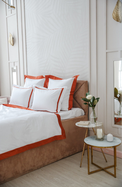 Постельное белье cемейное Сlaire&Caroll Adour Aereo белое