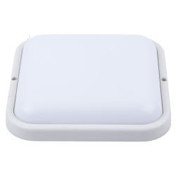 ULW-Q229 24W-4000K IP65 WHITE Светильник светодиодный влагозащищенный. Квадрат. Белый свет 4000K. 190×190×37мм. Корпус белый. ТМ Volpe