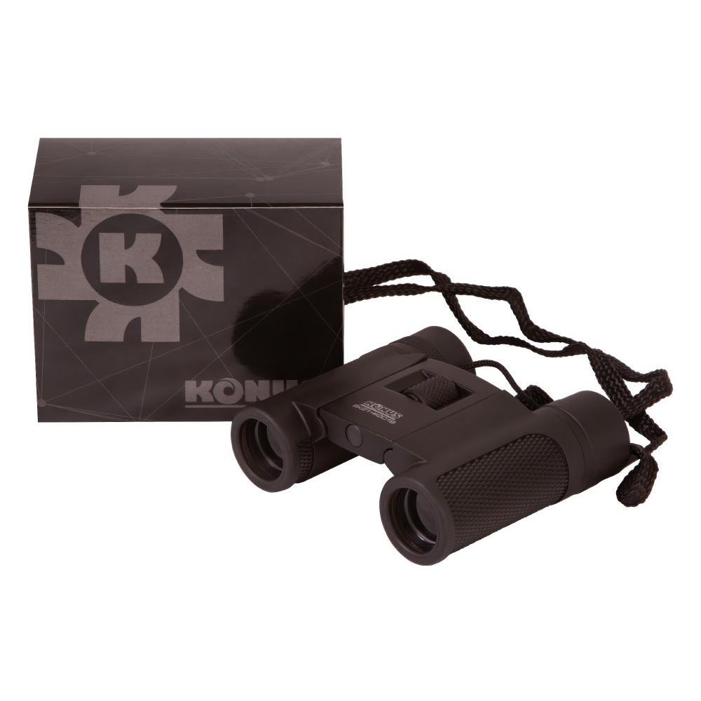 Бинокль Konus Next-2 8x21— упаковка и бинокль