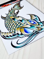 Наклейка - Стальная рыба