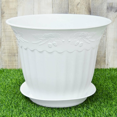 Кашпо Дубок 16л 36см белое