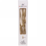 Свечи для торта «Глянцевая волна» 6 шт. 13 см, золото