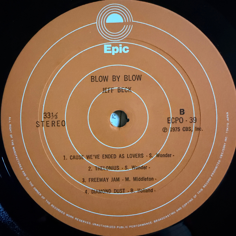 Виниловая пластинка Jeff Beck – Blow By Blow LP
