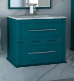 Тумба с раковиной из искусственного мрамора Cezares TIFFANY 75 Blu Petrolio