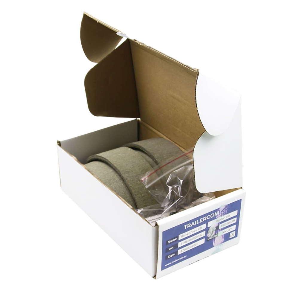 Комплект тормозных колодок 200x50 мм 01061 Standart SET (тип KNOTT) Trailercom