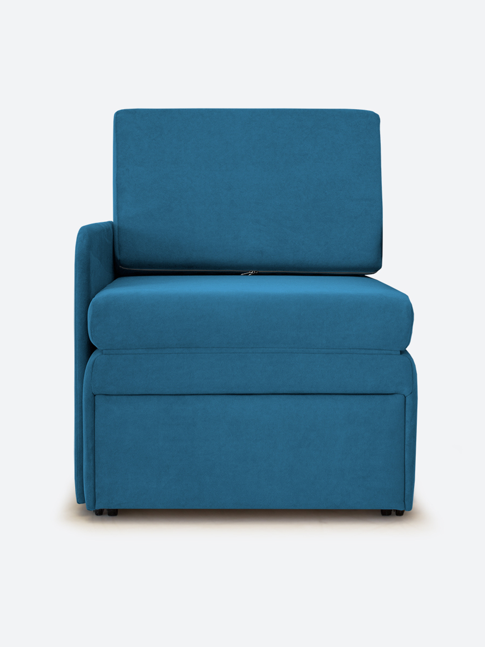 Кресло-кровать "Миник" с правым подлокотником, под правую руку, велюр Dream Denim