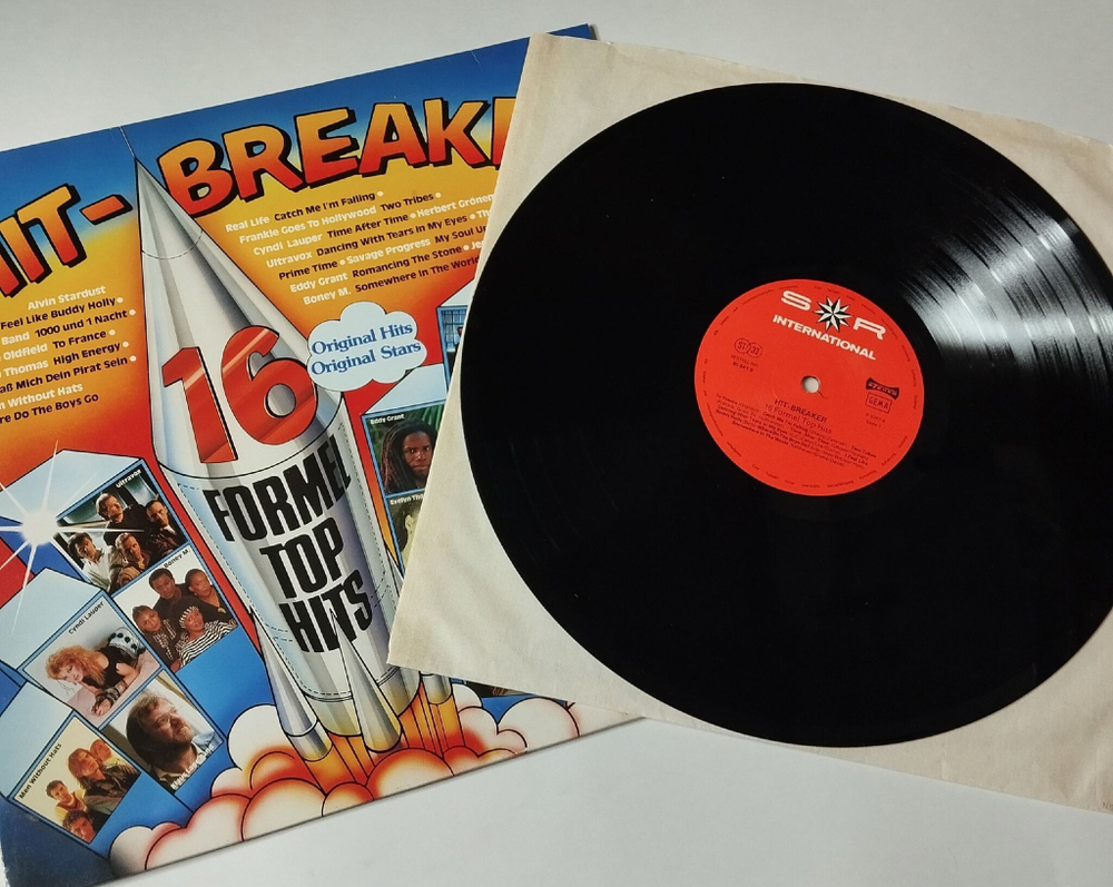 Винтажная виниловая пластинка LP Сборник Hit Breaker 16 Formel Top Hits (Germany 1984)