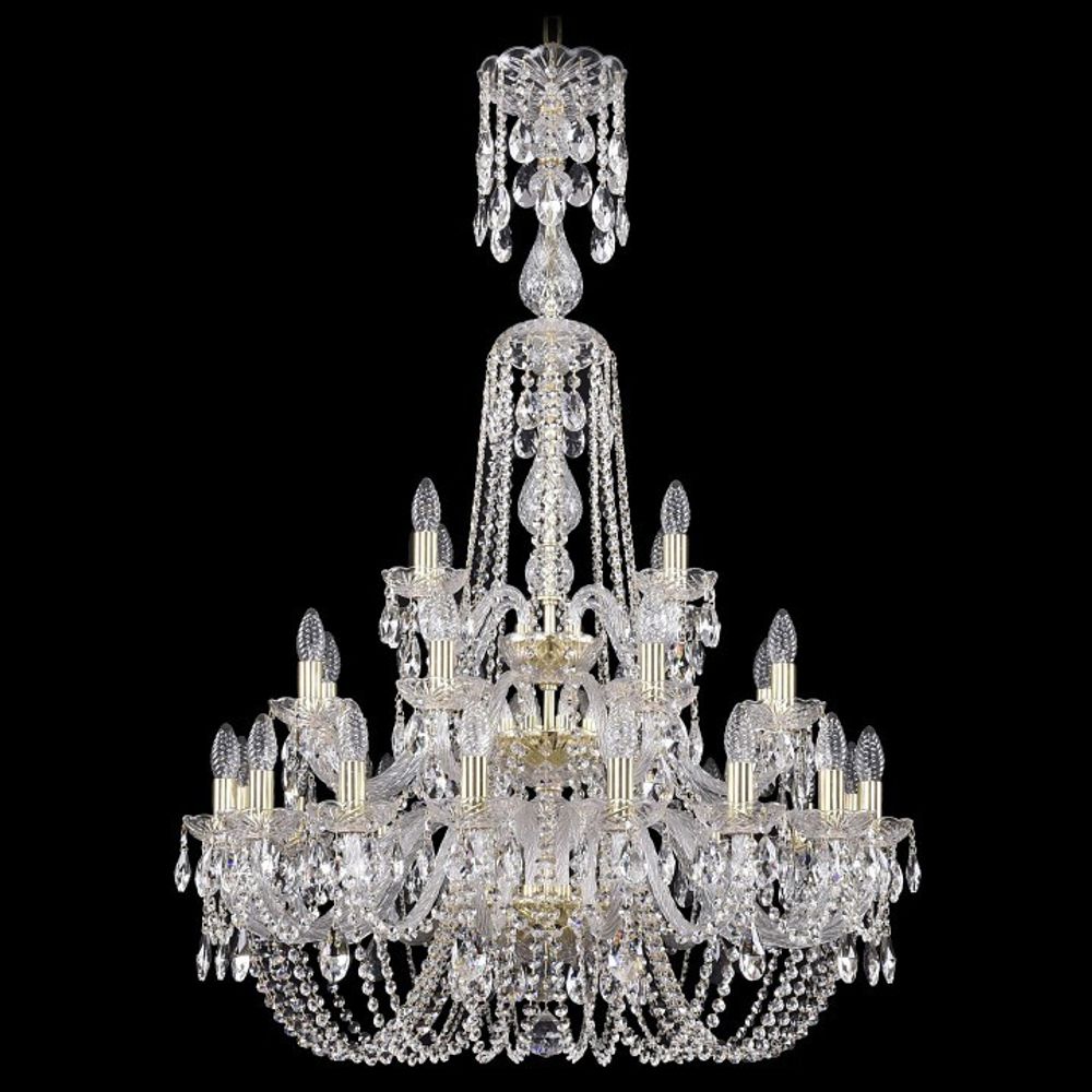 Подвесная люстра Bohemia Ivele Crystal 1402 1402/16+8+4/300/XL-123/3D/G