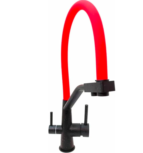 Смеситель для кухни TRIGOR однорукий КРАСНЫЙ NZL11-KR-808