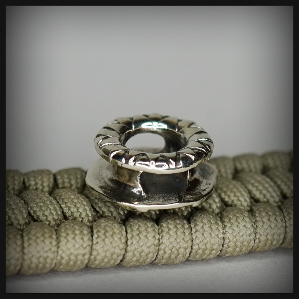 Бусина - вставка для браслета "Майя" , мельхиор