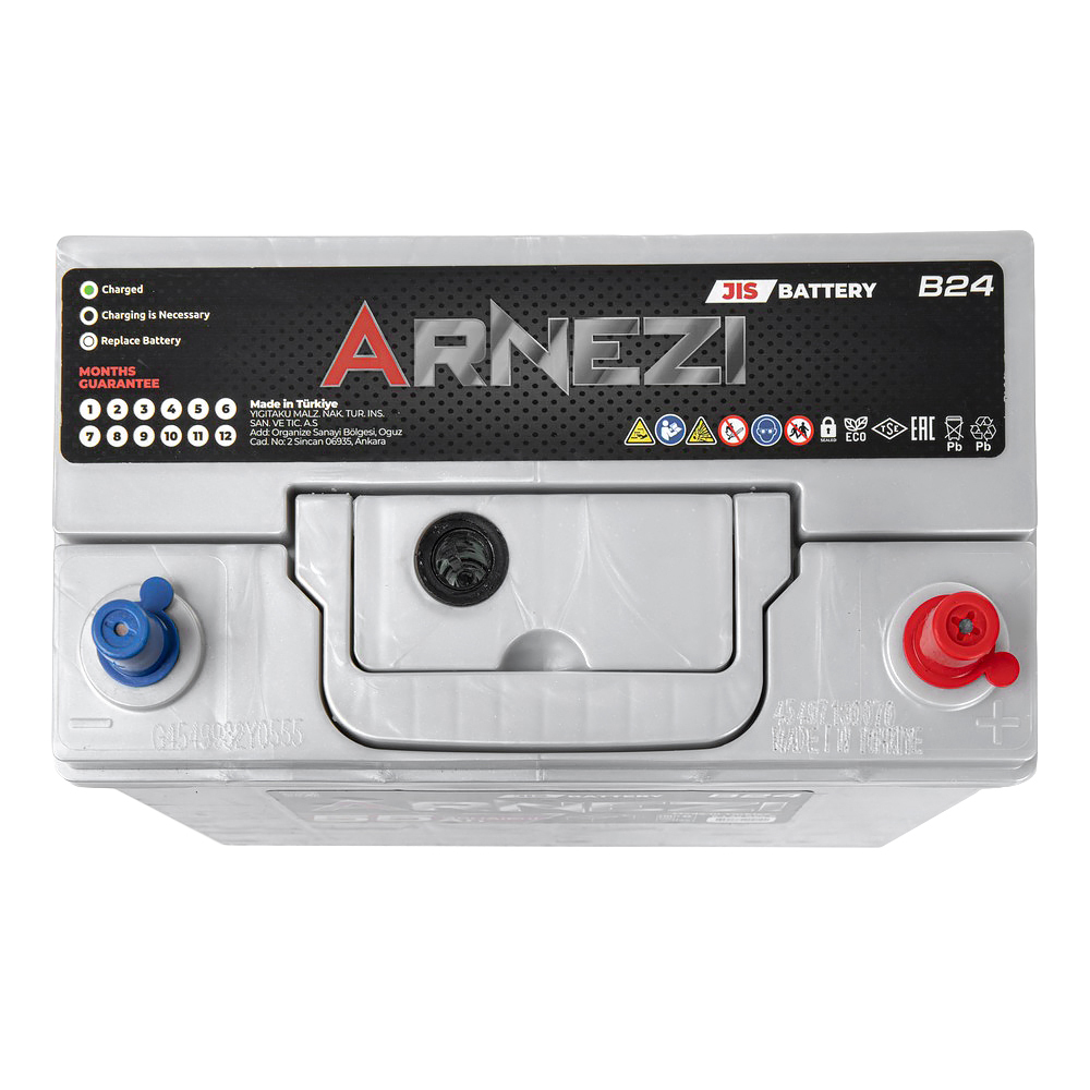 Аккумулятор ARNEZI JIS SMF 55 А/ч обратный R+ 236x128x225 B24 EN 480 А