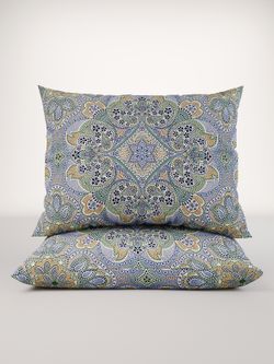 Постельное белье "Бисер" семейное  наволочки 50х70 2шт Простынь на резинке 160х200 см Пододеяльник 145х215 см 2шт Сказка сатин